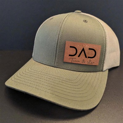 Personalised Dad Patch Hat with Custom Kids Names For Gift Ideas