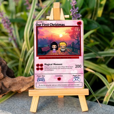 Build Your Own Love Story Valentine's Day Christmas Metal Card