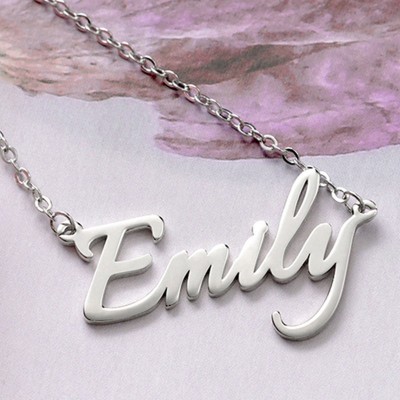 Silver Personalized Name Necklace