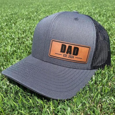 Personalised DAD Patch Hat with Est Date For Father's Day Gift