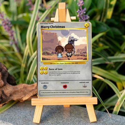 Build Your Own Love Story Valentine's Day Christmas Metal Card