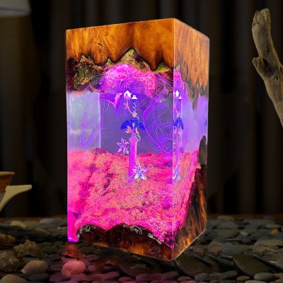 Legend Sword Resin Wood Lamp Handmade Gifts For Christmas