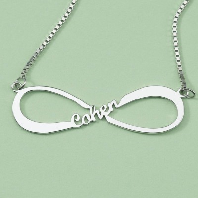 Personalised Infinity Name Necklace with 1-8 Names