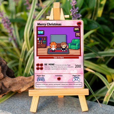 Build Your Own Love Story Valentine's Day Christmas Metal Card