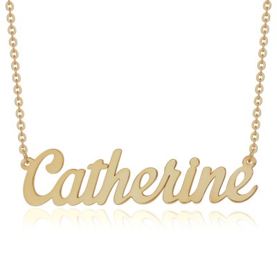 Personalised Name Necklace Customized " Carrie" Style Name Engraving Necklace