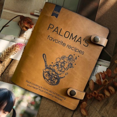 Personalised Family Heirloom Leather Recipe Cook Book For Mom Grandma Christmas Anniversary Gift Ideas