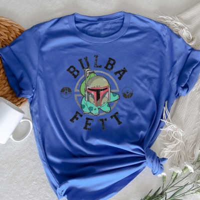 Customized Cartoon Pattern Round Neck T-Shirt The Best Gift For Father's Day