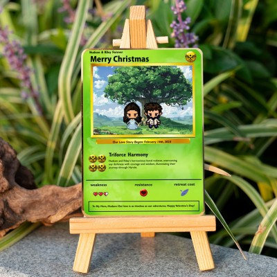 Build Your Own Love Story Valentine's Day Christmas Metal Card