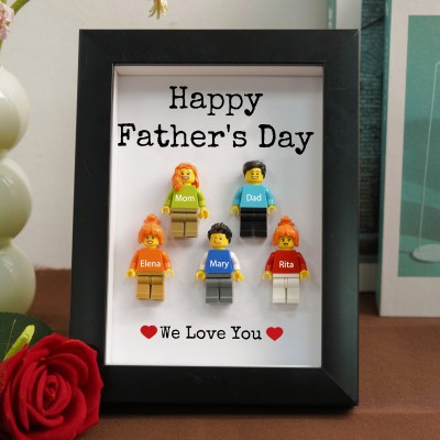 Personalised Dad Kid Figures For Father's Day Gift