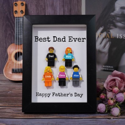 Personalised Dad Kid Figures For Father's Day Gift Best Dad Ever