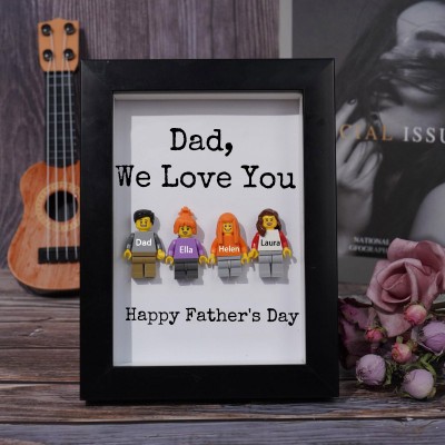 Personalised Dad Kid Figures For Father's Day Gift