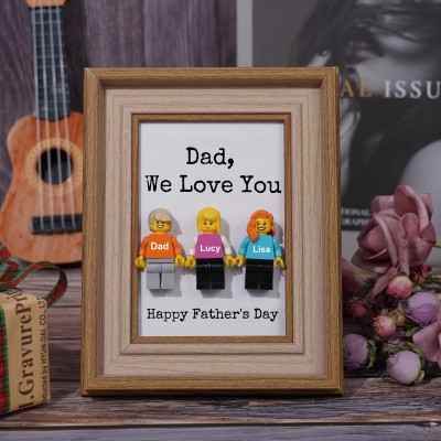 Personalised Dad Kid Figures For Father's Day Gift