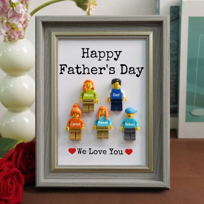 Personalised Dad Kid Figures For Father's Day Gift