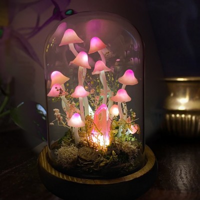 Pink Fairy Mushroom Lamp For Home Decor Birthday Christmas Gift
