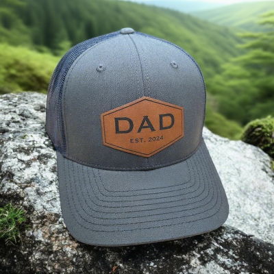 Personalised DAD Patch Hat with Est Date For Father's Day Gift