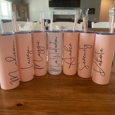 Personalised Bridesmaid Tumbler Bachelorette Favor Party Gift