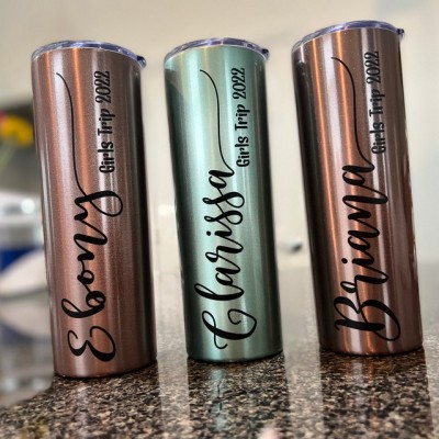 Personalised Bridesmaid Tumbler Bachelorette Favor Party Travel Beach Gift
