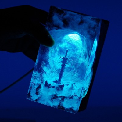 Sword Resin Wood Lamp Handmade Gifts For Christmas