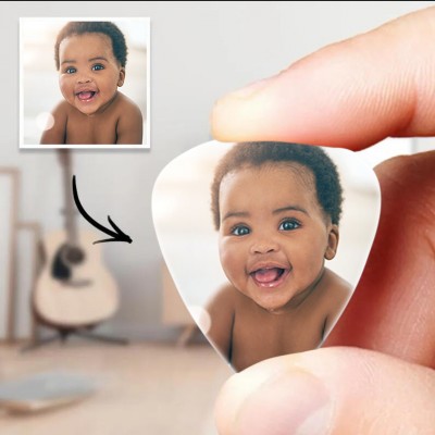 Personalised Guitar Pick with Photo gift
