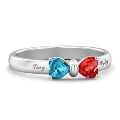 Birthstone Adorable Bow Ring