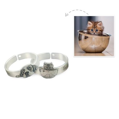 Personalised Photo Engraved Ring