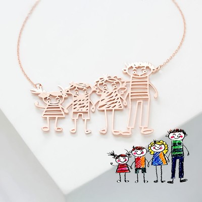 Kids' Drawing Necklaces - Special Jewelry For Moms