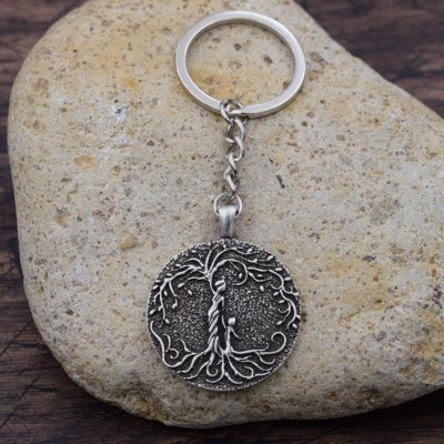 Mom &1~8  Child 'tree Of Life' Pendant Keychain