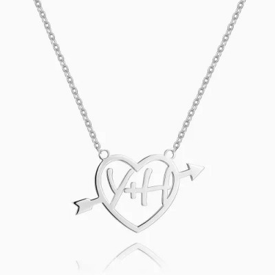 Cupid's Arrow Name Necklace