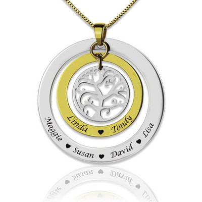 Family Tree Names Necklace