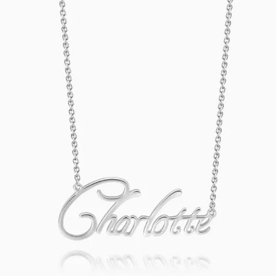 Personalized "Carrie" Style Name Necklace