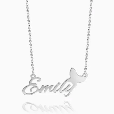 Personalized Name Necklace With Butterfly Style New Customized Name Necklace