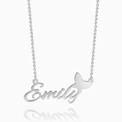 Personalised Name Necklace With Butterfly Style New Customized Name Necklace