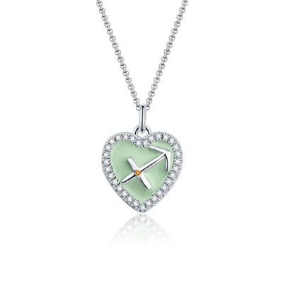 Sagittarius - Personalized Heart Photo  Necklace