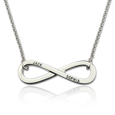 Engraved Infinity Symbol Necklace