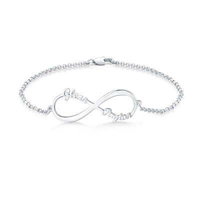 Personalised Infinity Charm Bracelet