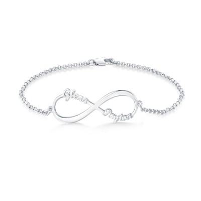 Personalized Infinity Charm Bracelet