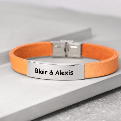 Mens Personalised Engraved Name Bracelet