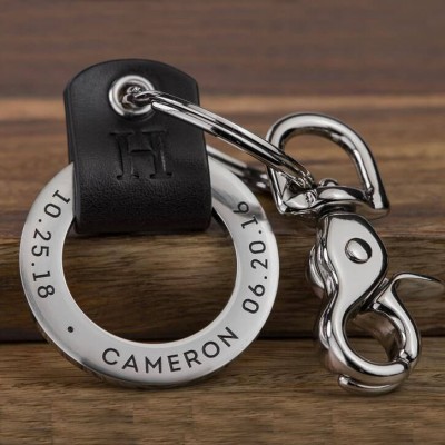 Father’s Day Gift Personalised Dad Keychain Engraving 1-10 Names