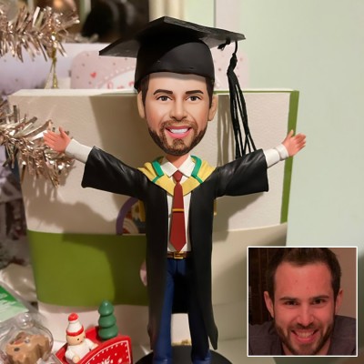 Custom Bobble Head Graduation Gift For Her Him