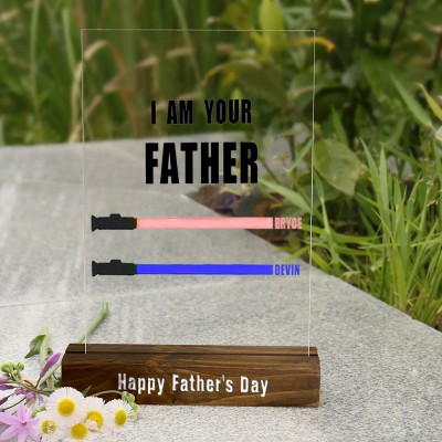 I Am Their Father Sign Personalised Kids Name Frame For Dad Father's Day