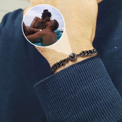 Personalised Memorial Photo Projection Bracelet Gift Ideas For Her and Him Anniversary