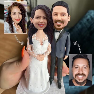 Custom Bobble Head Couple Anniversary Wedding Gift Ideas