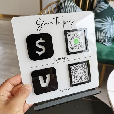 Personalised Business Double Payment QR Code Sign
