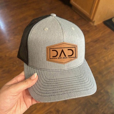 Personalised DAD Patch Hat with Est Date For Father's Day Gift