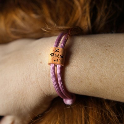 Personalised Unisex Bracelet with Bead For Couple Gift Ideas