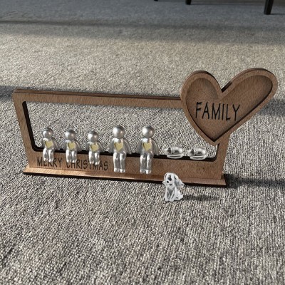 Personalised Sculpture Family Figurines Happy Anniversary Christmas Gift