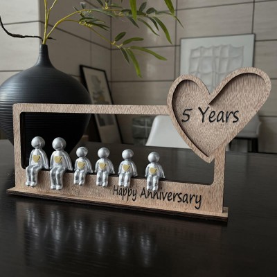 5 Years Personalised Sculpture Figurines Happy 5th Anniversary Gift Ideas