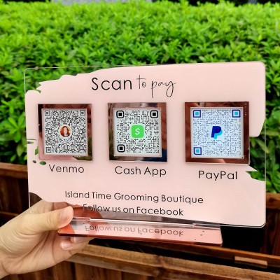 Personalised Multi Business Payment QR Code Sign