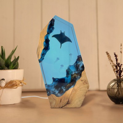 Resin Wood Lamp Couple Christmas Gift Ideas