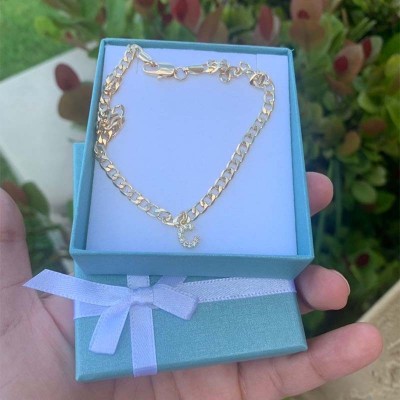 Summer Gifts Personalized Gold Pendants Anklets With 1-10 Initial Letters